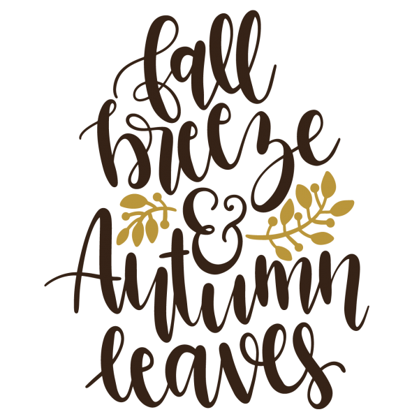 Fall breeze and autumn leaves