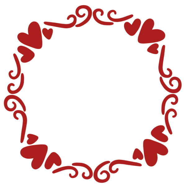 Hearts Monogram Frame 2